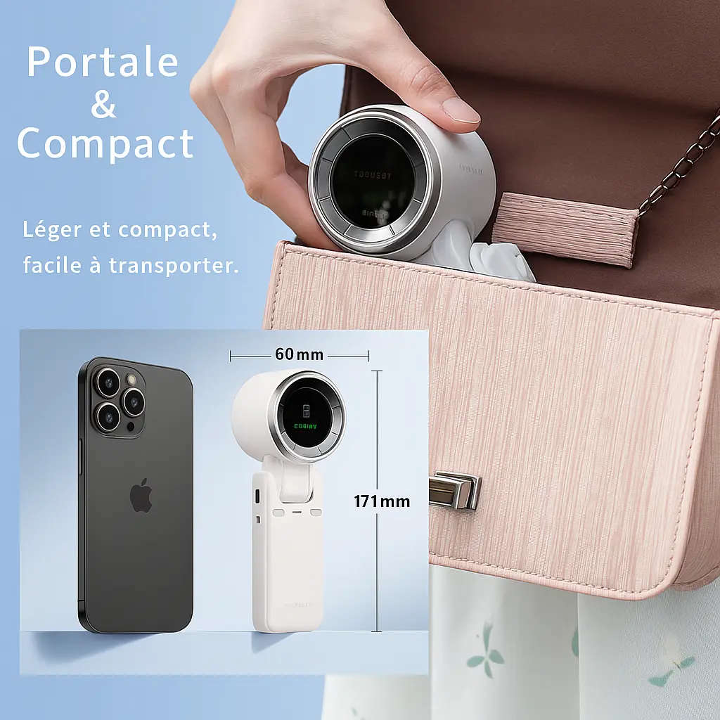 Ventilateur 3-en-1 Rechargeable Voyelstore